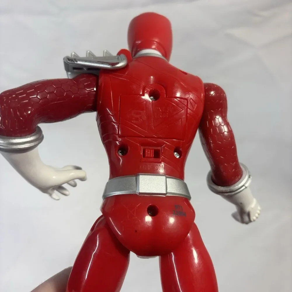 2014 Power Rangers Red Ranger Dino Super Charge Action Figure 10” Bandai Works